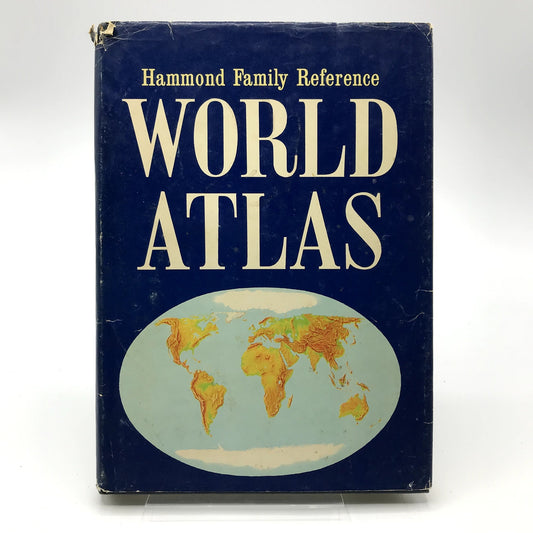 Hammond Family Reference: World Atlas Illustrated Hardcover Reference Book 1966