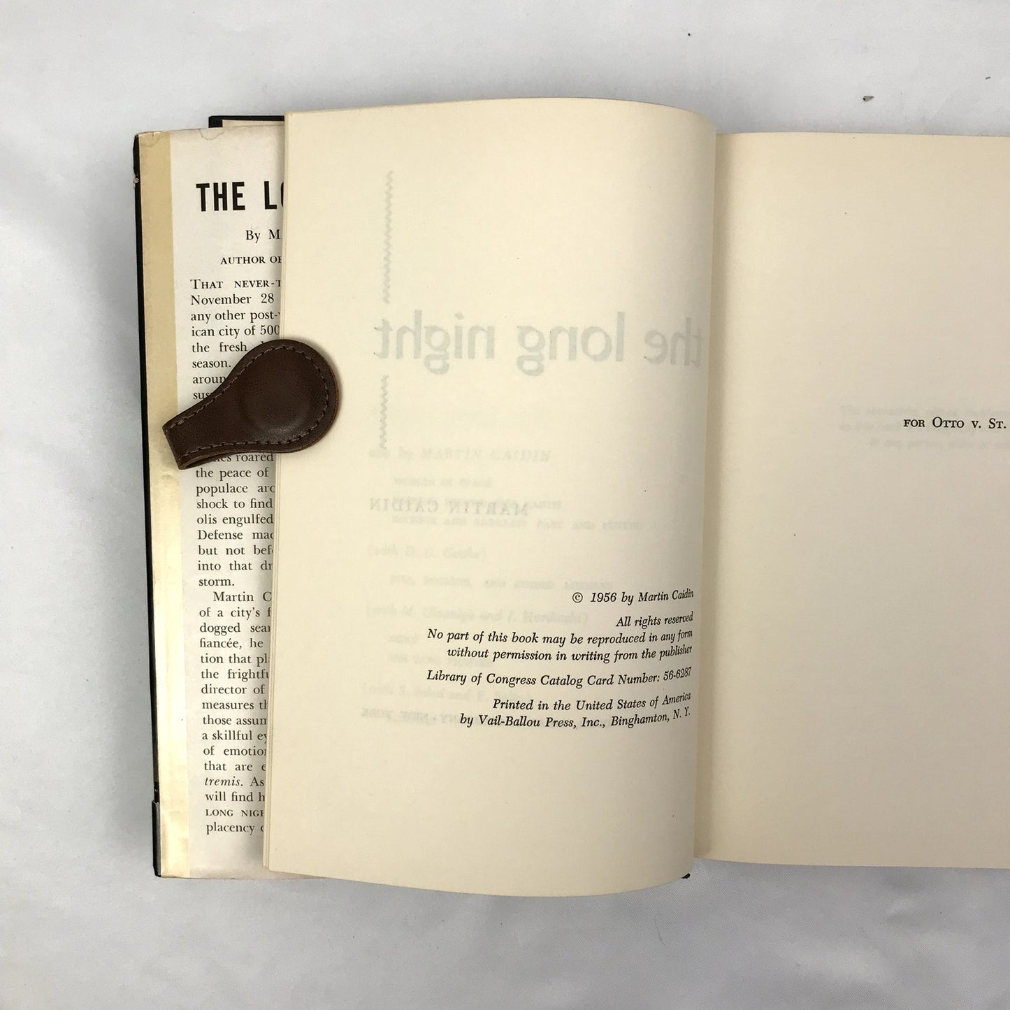 The Long Night Hardcover 1st Edition Book by Martin Caidin 1956  Dodd, Mead & Co