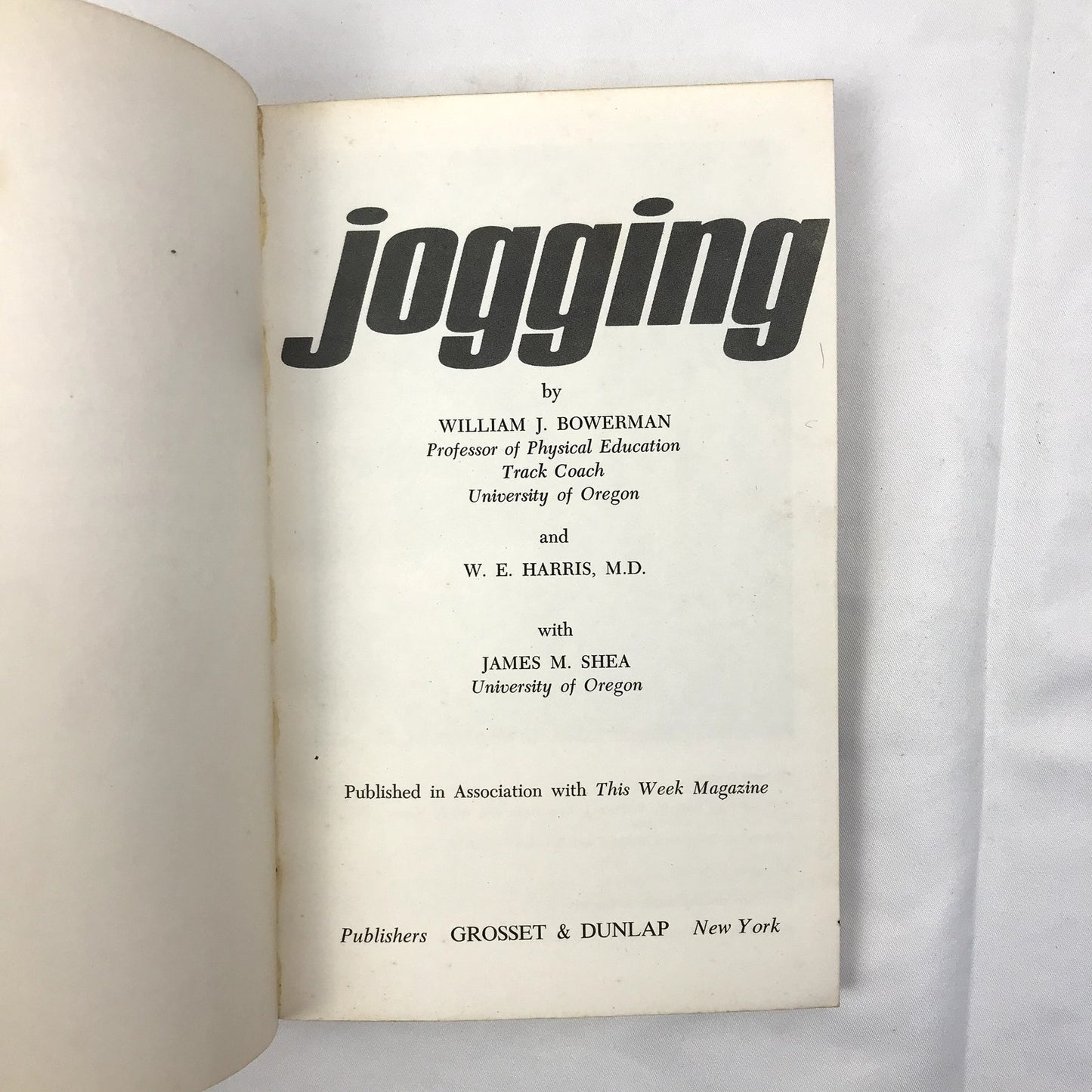 Jogging: A Medically Approved Physical Fitness Program Paperback Book 1967