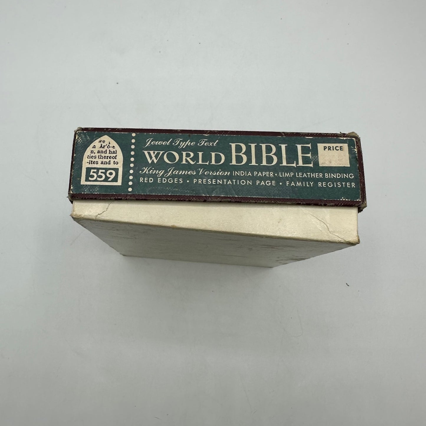 The Holy Bible Jewel Type Text Self Pronouncing King James Version Religion Box