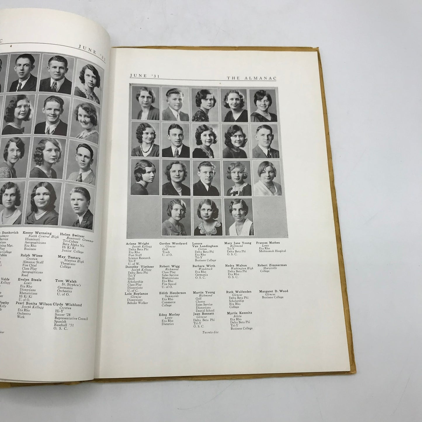 The Pirate June 1931 Franklin High School Yearbook Portland Memorabilia History