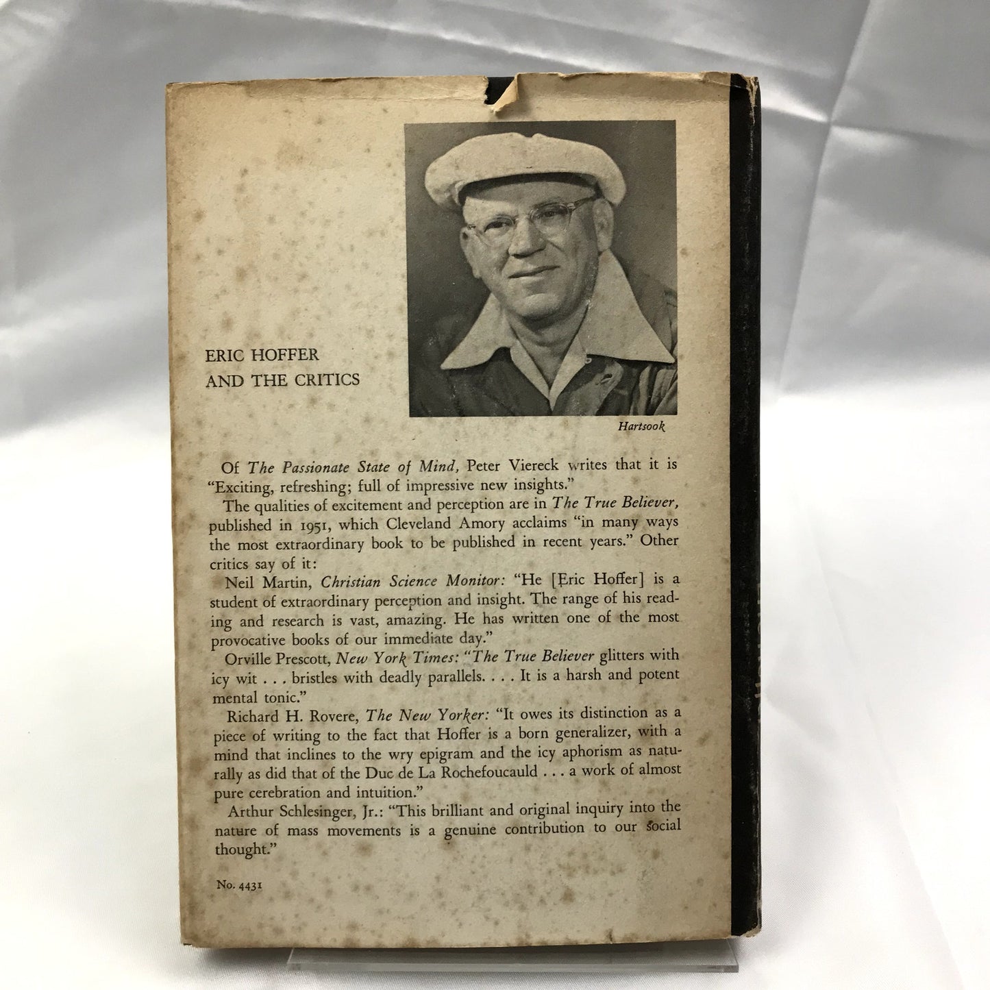 The Passionate State of Mind and Other Aphorisms by Eric Hoffer 1955 Hardcover