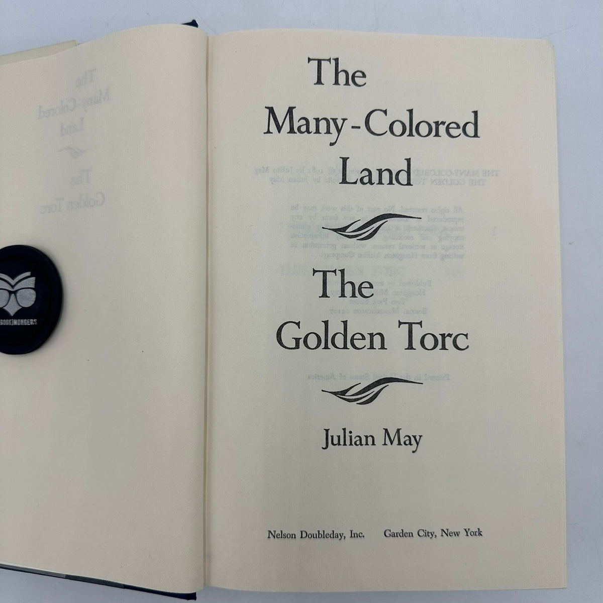 Many Colored Land and Golden Torc Julian May Book Club Edition Science Fiction