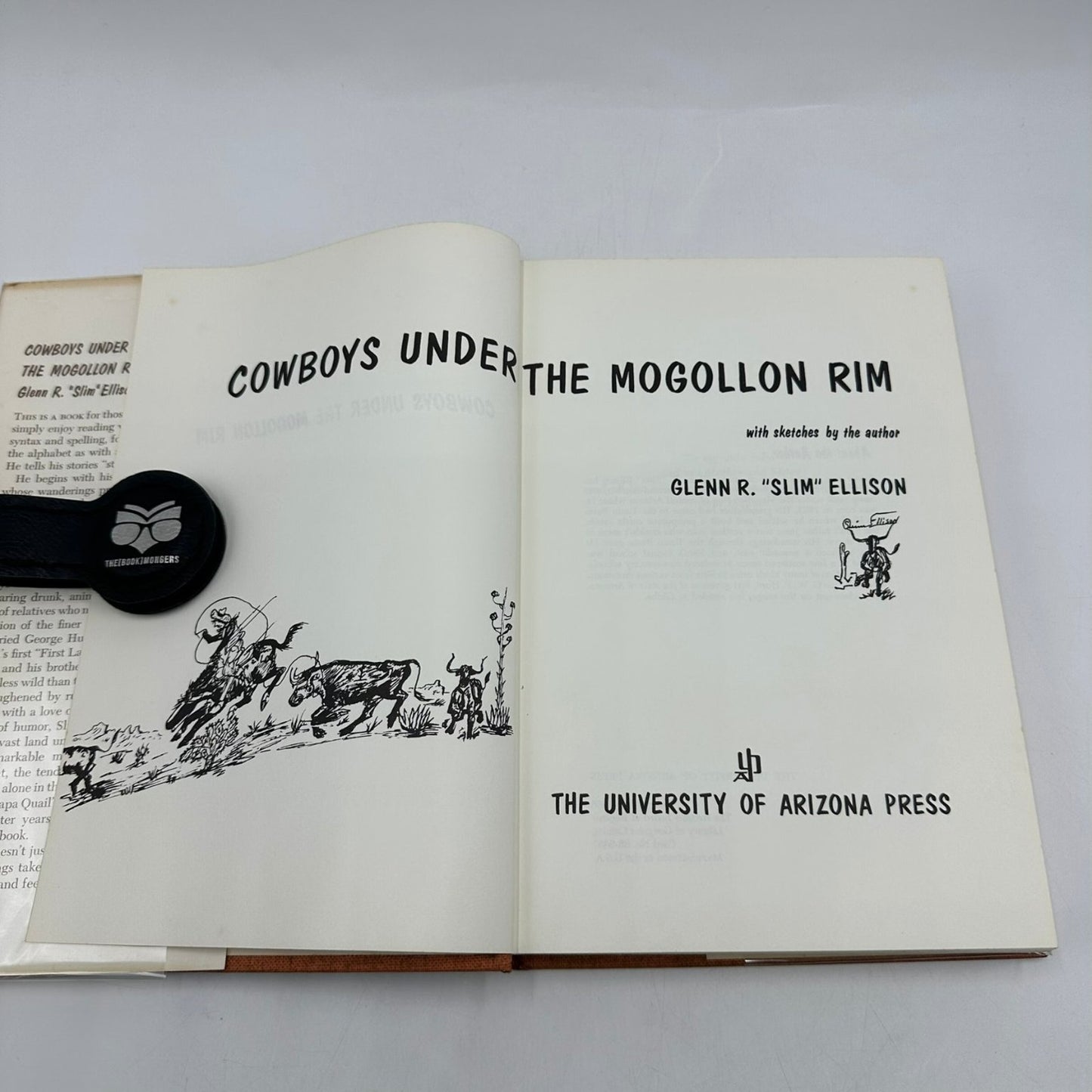 Cowboys Under The Mogollon Rim Glenn R "Slim" Ellison 1968 Illustrated Arizona