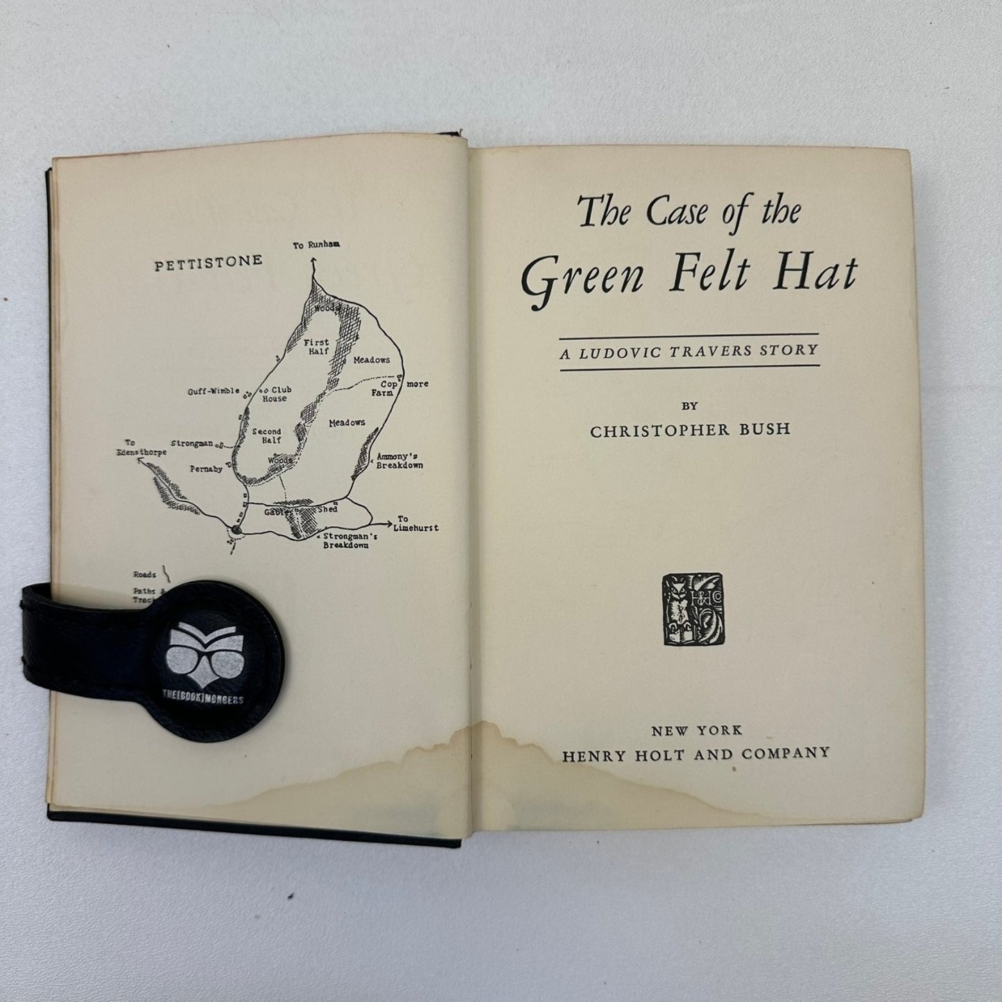 Case of the Green Felt Hat Christopher Bush 1939 First Edition Mystery Henry