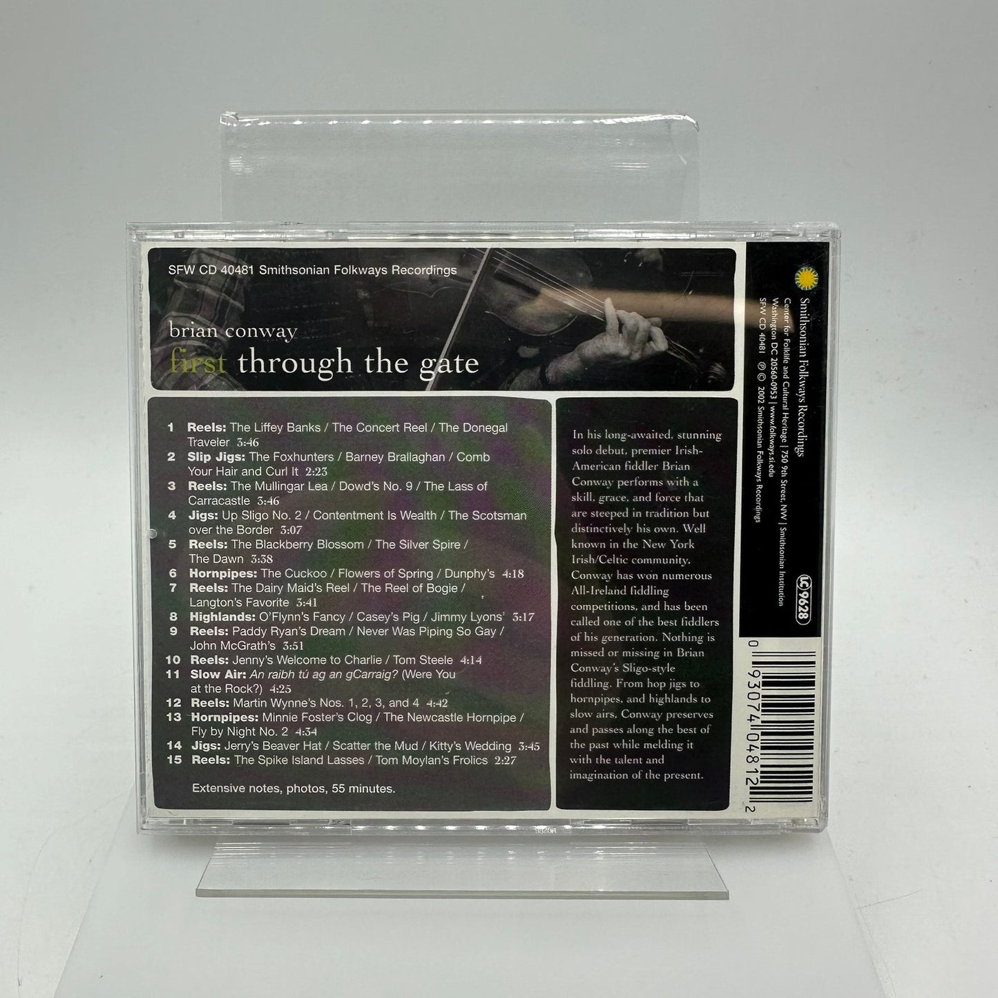 Brian Conway First Through The Gate Smithsonian Folkways Recording Audio CD