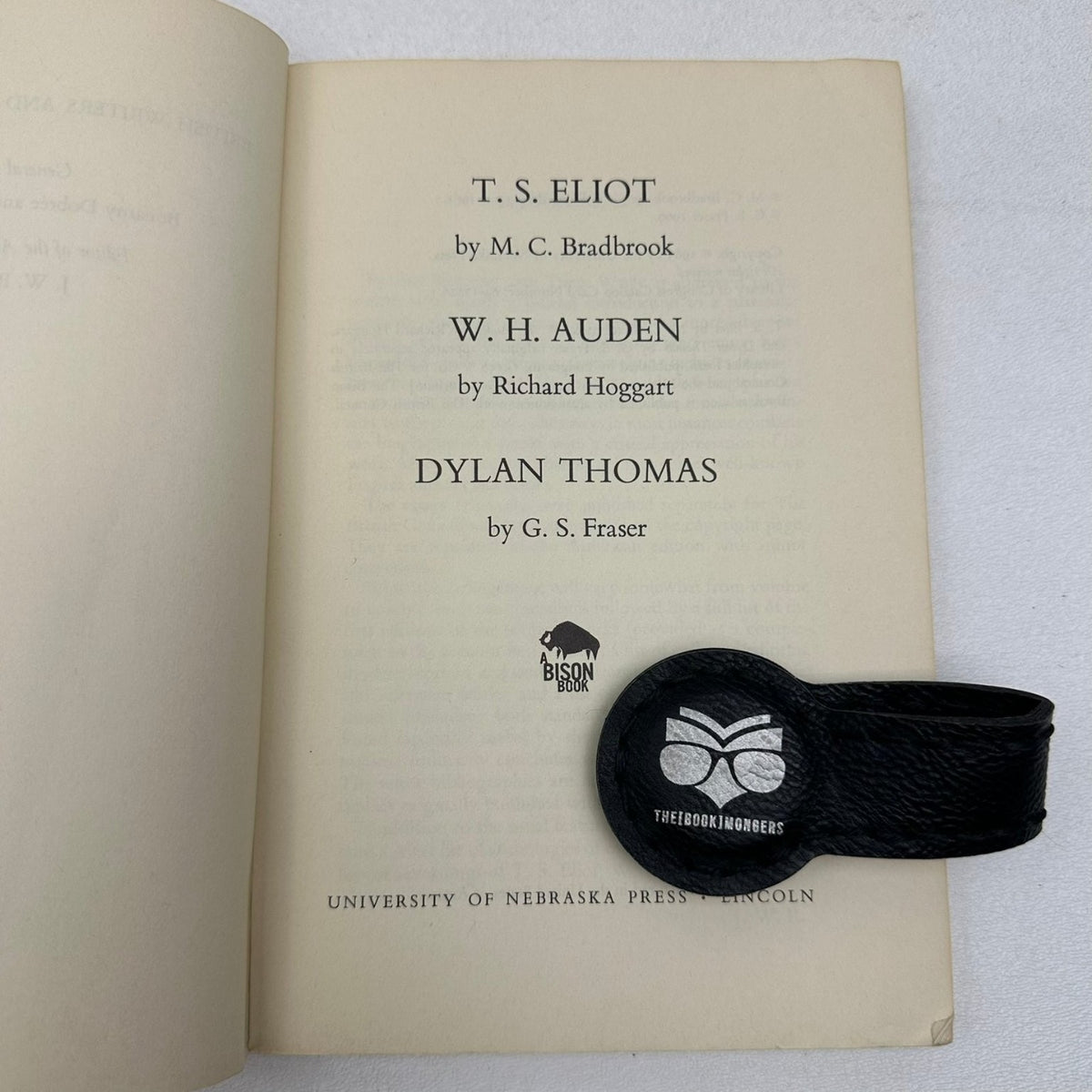 T.S. Eliot W.H. Auden Dylan Thomas British Writers No. 5 Nebraska 1961 Essays