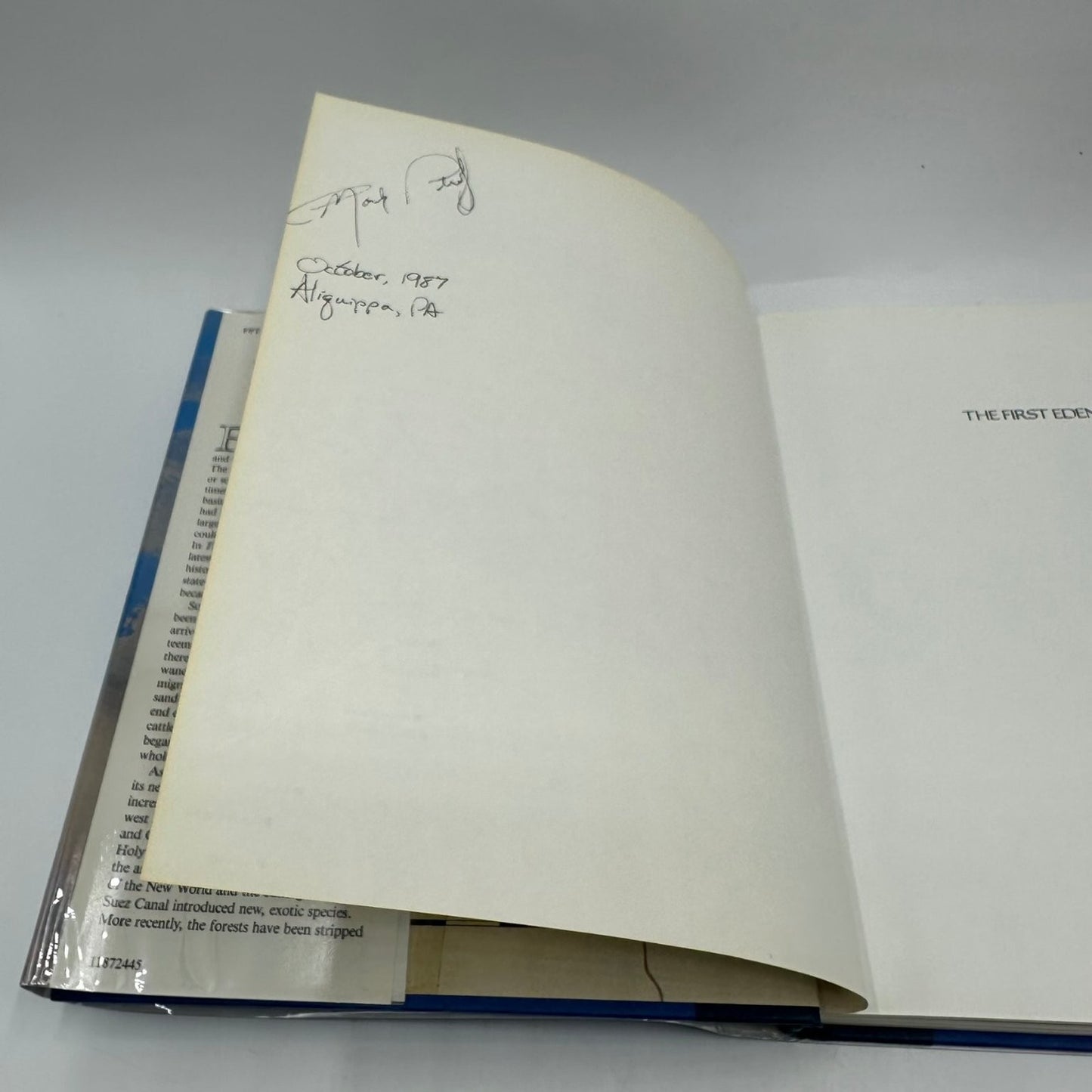 The First Eden David Attenborough 1987 First Edition Mediterranean World Little