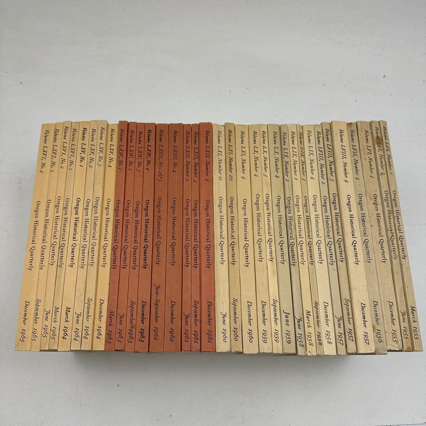 Oregon Historical Quarterly 1955-1965 34 Volumes Regional History Periodical