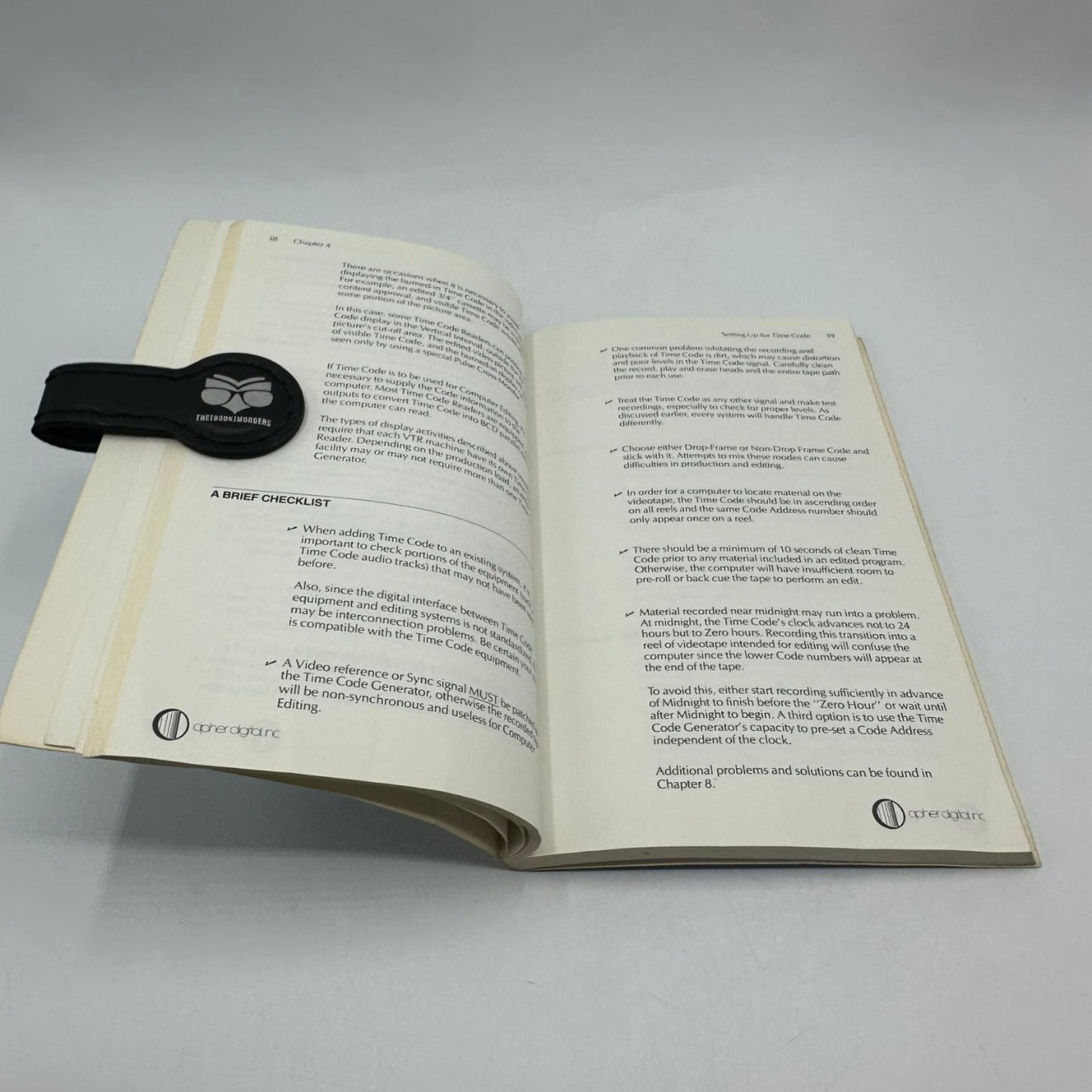 Time Code Handbook 1987 Cipher Digital Technical Reference Video Production