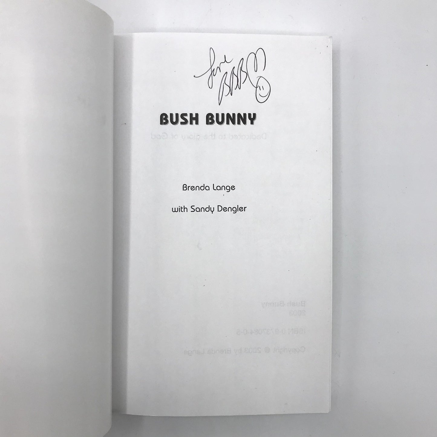 African Adventures Signed Paperback Book by Bush Bunny Brenda Lange 2003