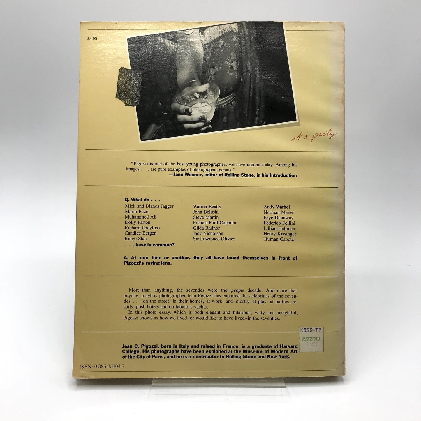 Journal of The Seventies Illustrated Paperback Photography Book Jean C. Pigozzi