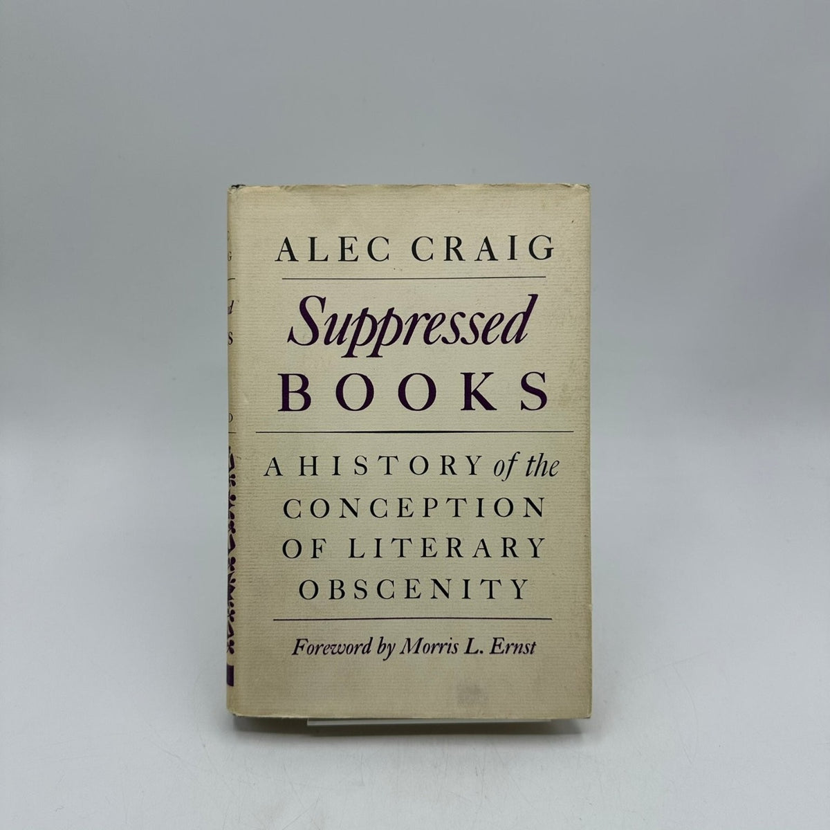 Suppressed Books Alec Craig 1963 First Ed Literary Obscenity World Publishing