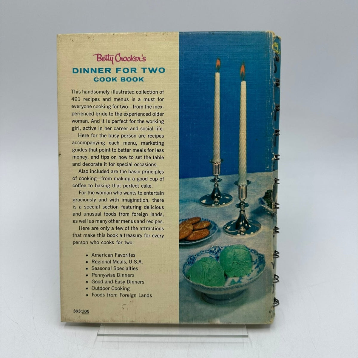 Betty Crocker's Dinner for Two Cookbook 1958 1st Edition Charles Harper MCM