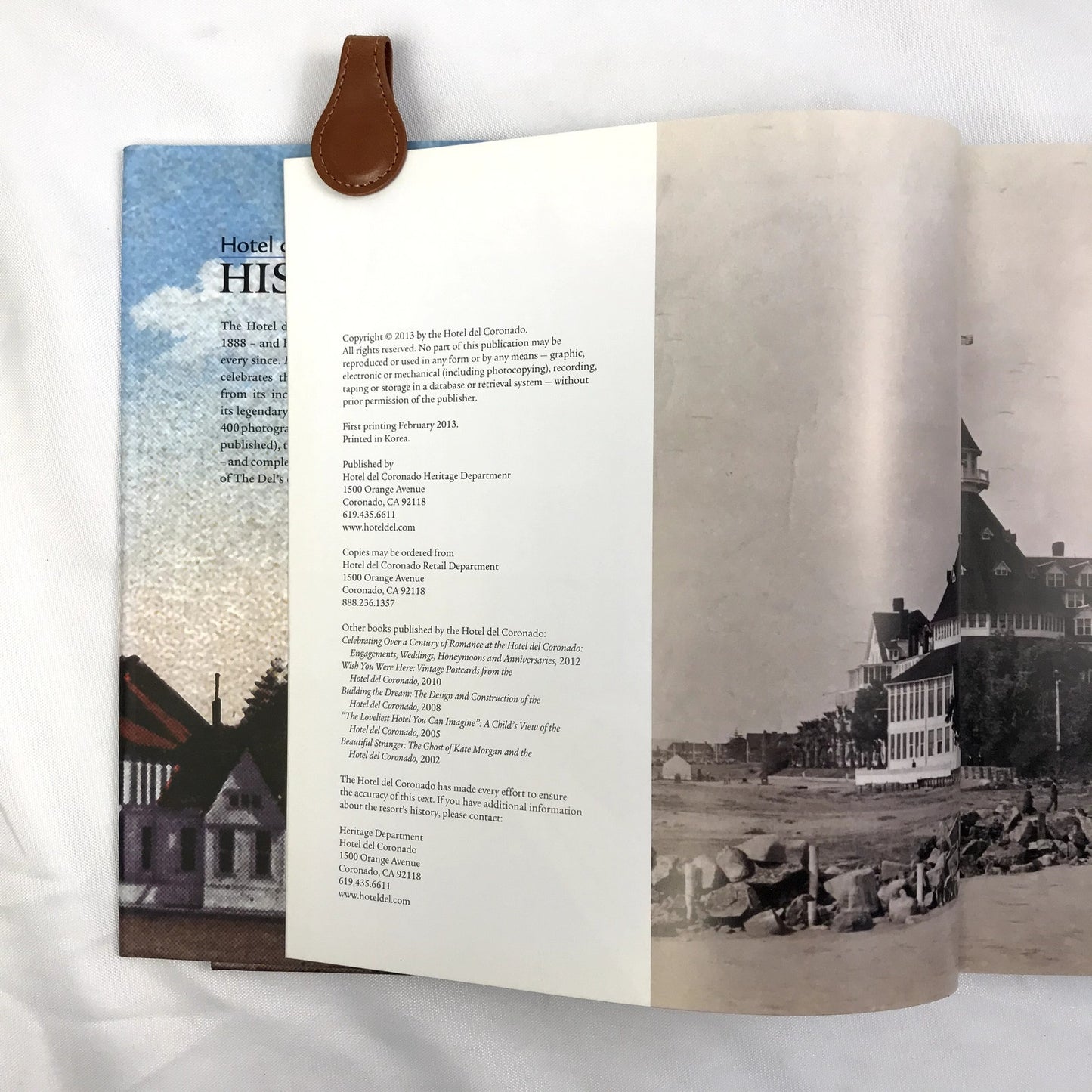 Hotel del Coronado History Illustrated Hardcover Book 125th Anniversary 2013