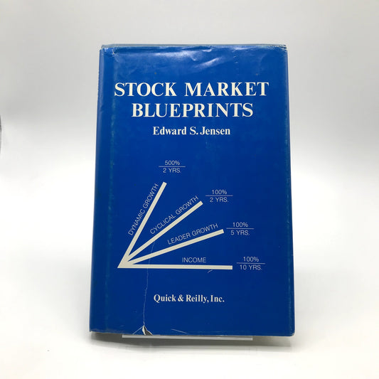 Stock Market Blueprints Hardcover Book by Edward S. Jensen 5th Edition 1983
