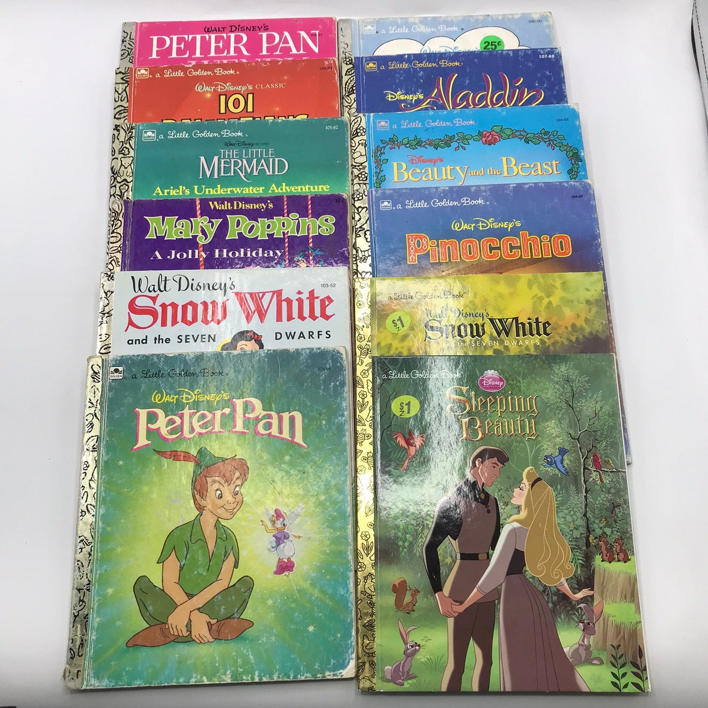 Walt Disney Little Golden Books Lot of 40 Childrens Fairy Tale Fantasy Adventure