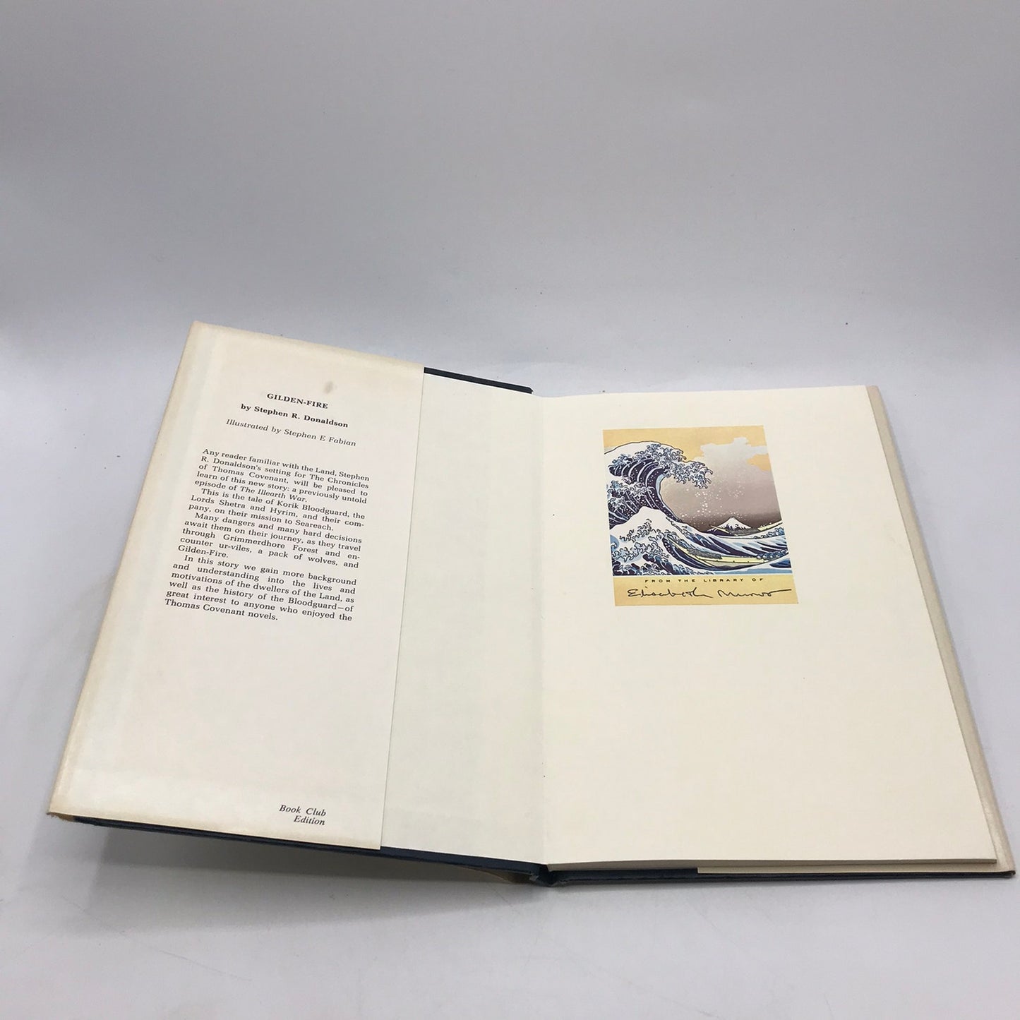 Gilden Fire Stephen R Donaldson Science Fiction Fantasy Action Book Club Edition