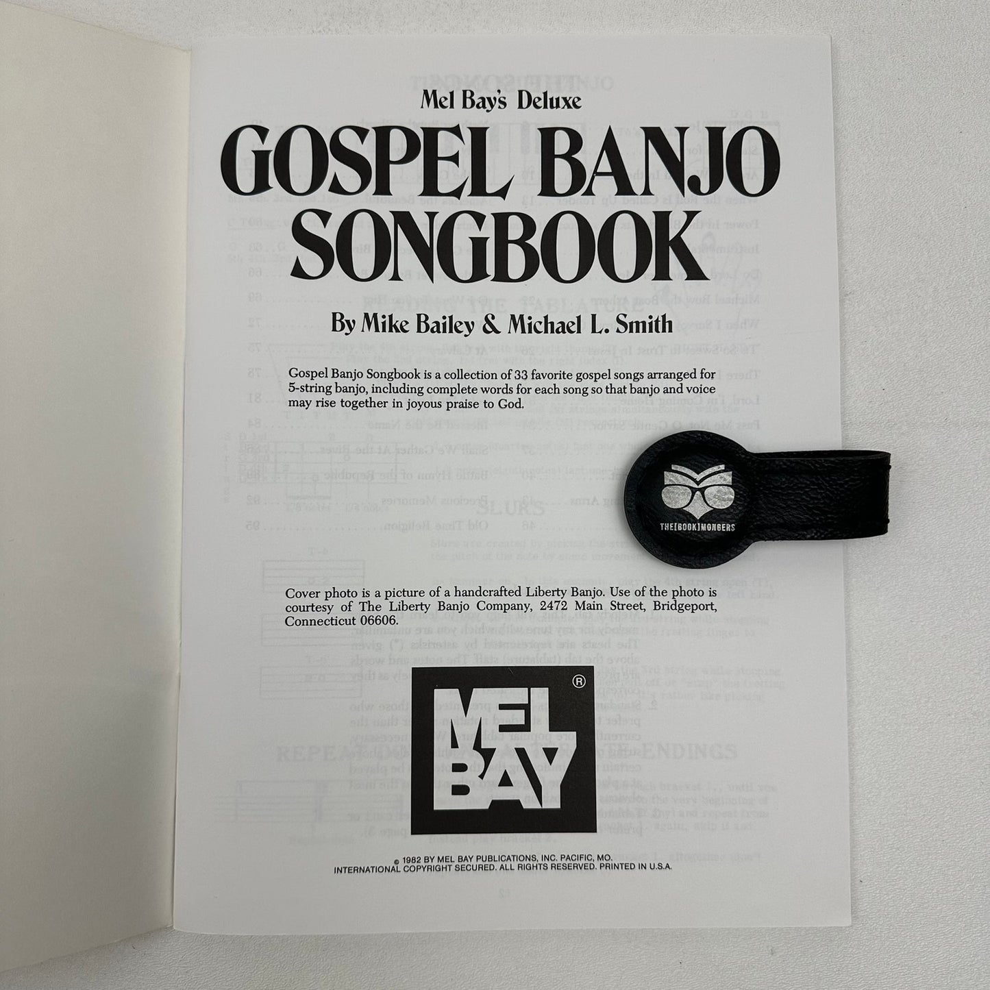 Gospel Banjo Songbook Deluxe Mike Bailey Michael L Smith 1982 Sheet Music