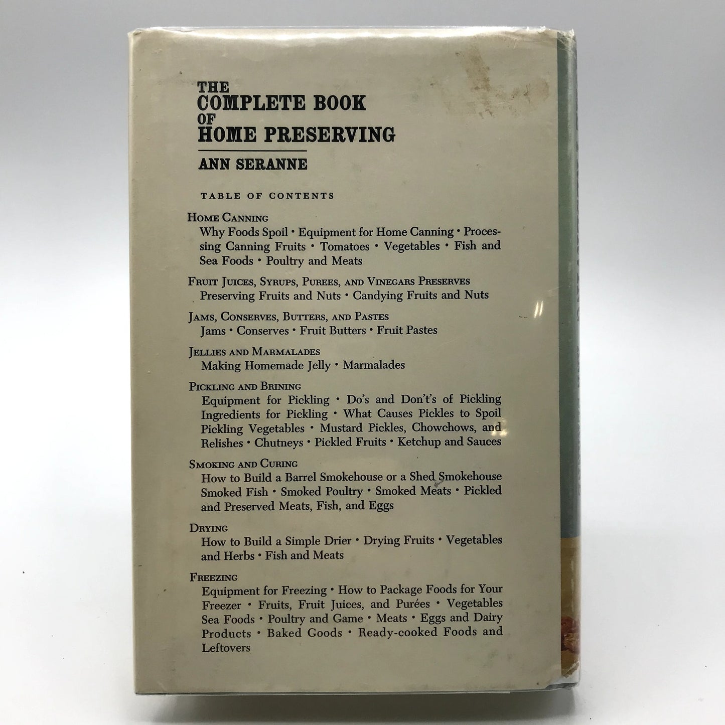 The Complete Book of Home Preserving Hardcover Reference Book Ann Seranne 1955
