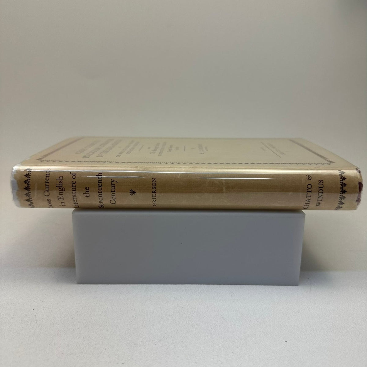 Cross Currents English Literature XVII Century Grierson 1951 Third Impression