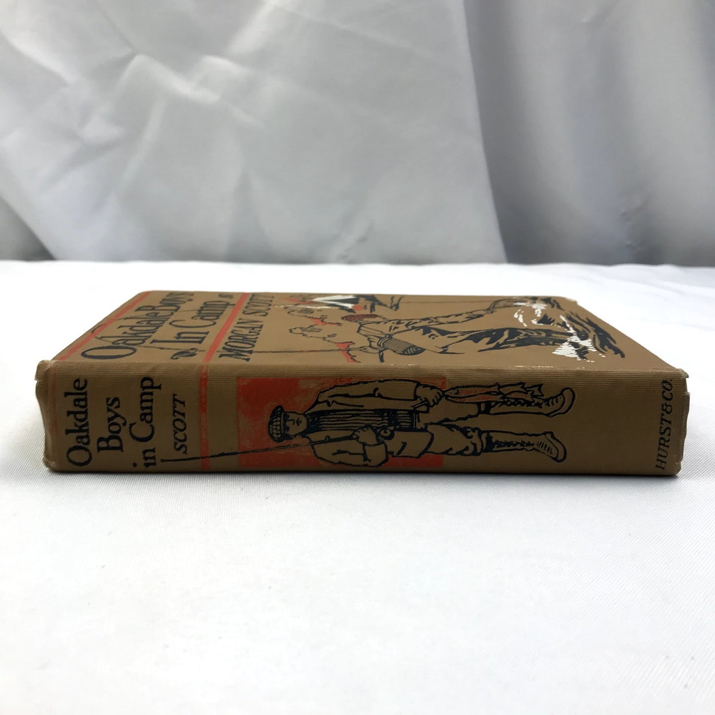 Oakdale Boys in Camp Color Illustrated Hardcover Book by Morgan Scott 1912