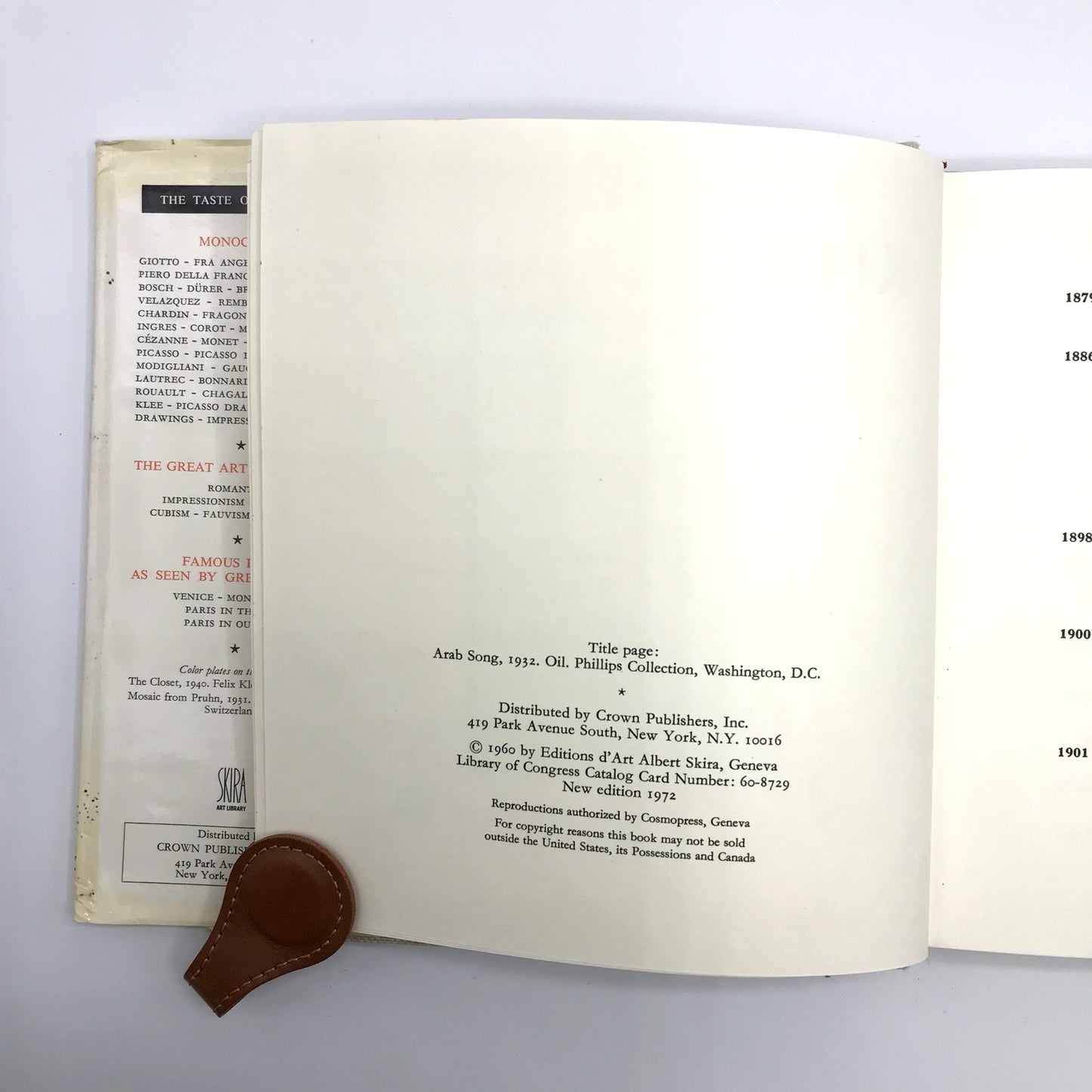 Klee: The Taste of Our Time Albert Skira Hardcover Book 1972 New Edition