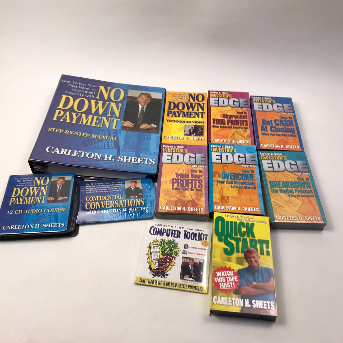 Real Estate Investing Kit Instructional VHS Tapes Carleton H Sheets Manual