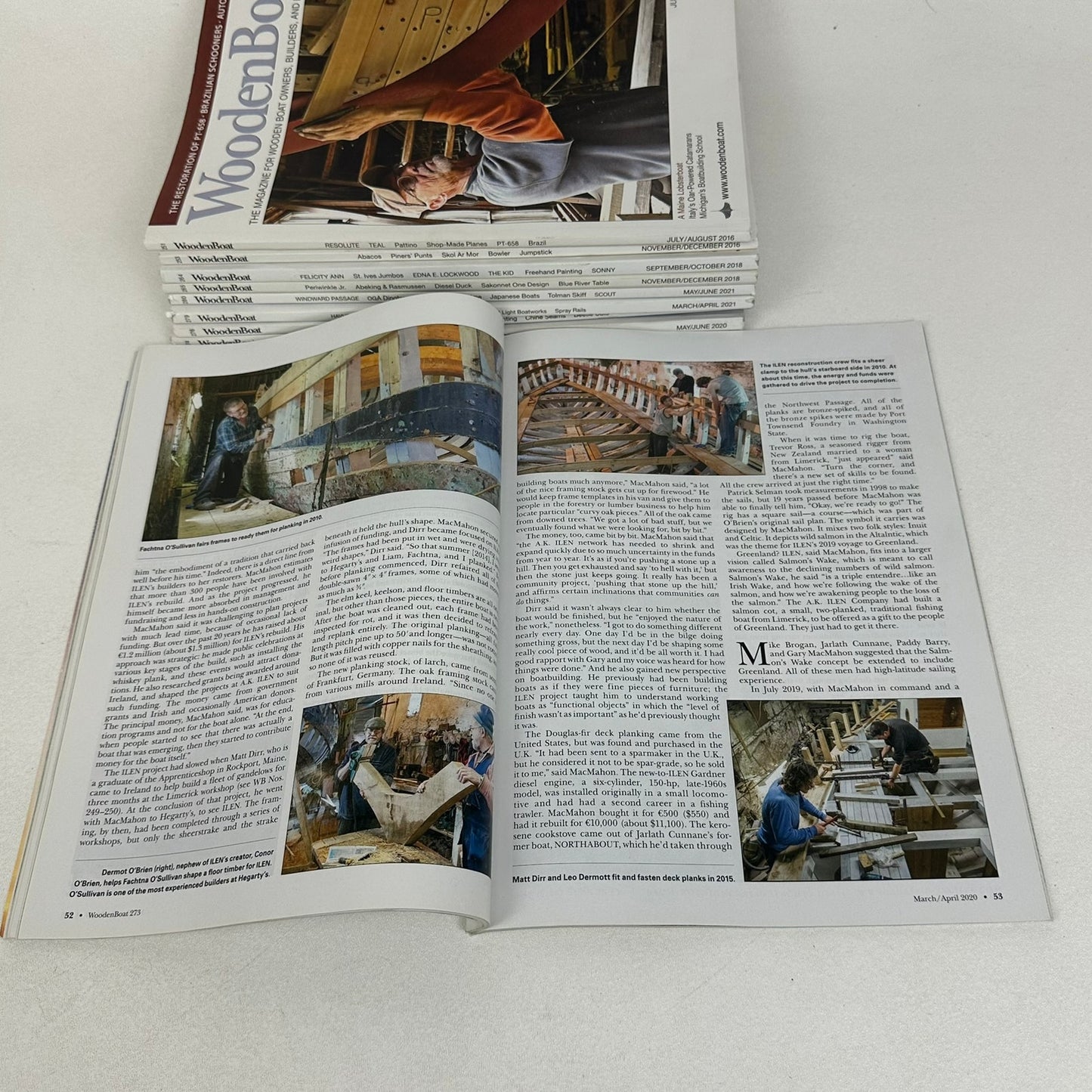 Wooden Boat Magazine Lot of 9 Issues Sailing Shipbuilding Nautical Maritime