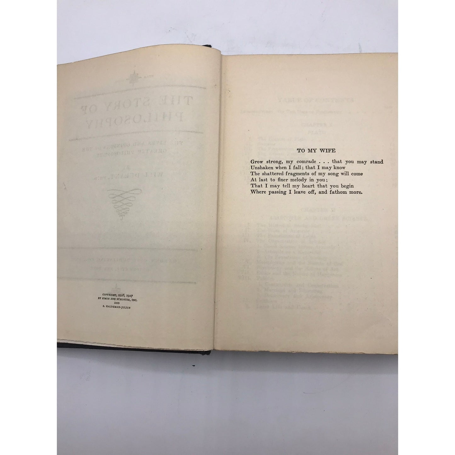 The Story of Philosophy Will Durant History Biography Memoir Psychology Science