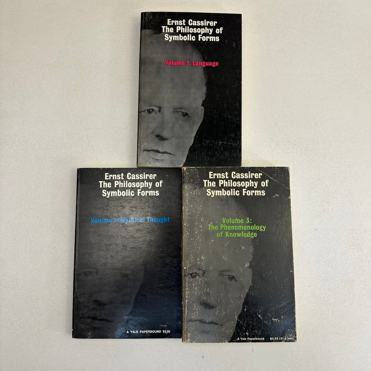 Philosophy of Symbolic Forms Cassirer 1973 3 Volume Set Yale Paperbound