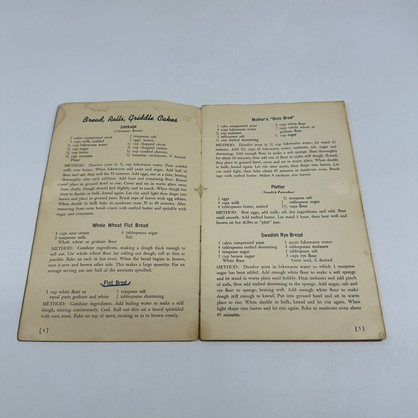 111 Scandinavian Recipes Julia Peterson Tufford 1940 Vintage Cookbook
