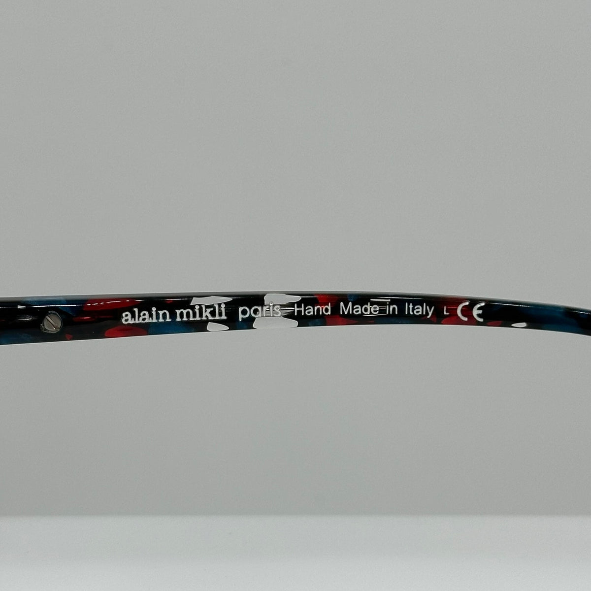 Alain Mikli Bellevista A03144 003 Mosaic Red Blue Black Oval Frame 49-18-145