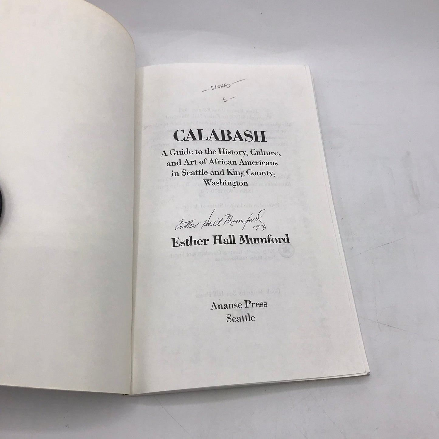 Calabash Esther Hall Mumford SIGNED History Culture Art of African Americans