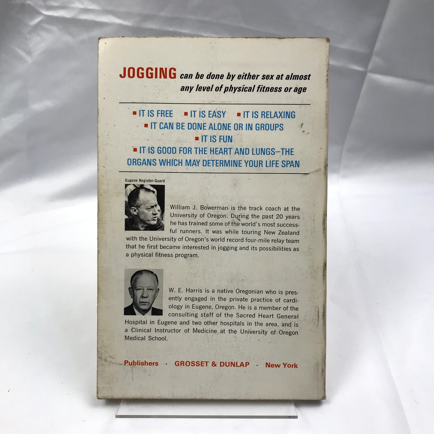Jogging: A Medically Approved Physical Fitness Program Paperback Book 1967