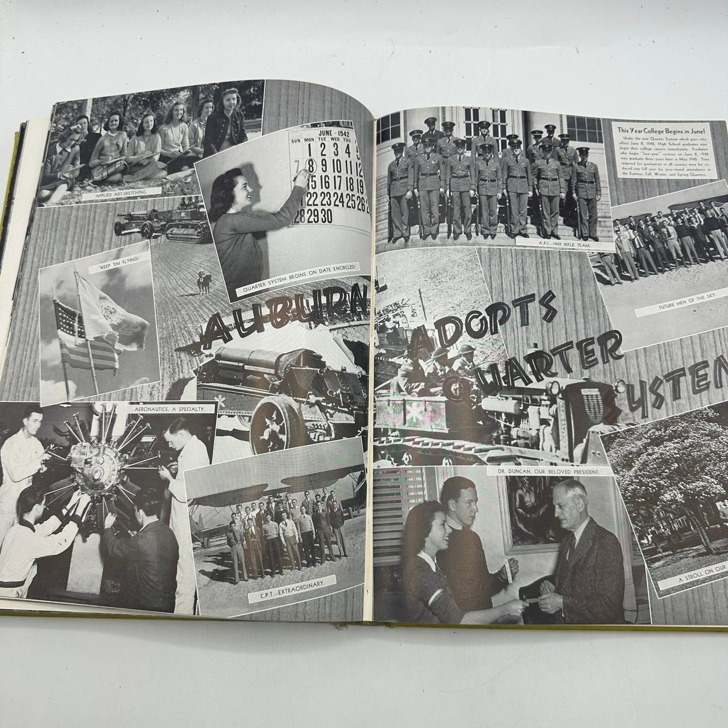 Glomerata 1942 Alabama Polytechnic Institute Auburn University Yearbook History