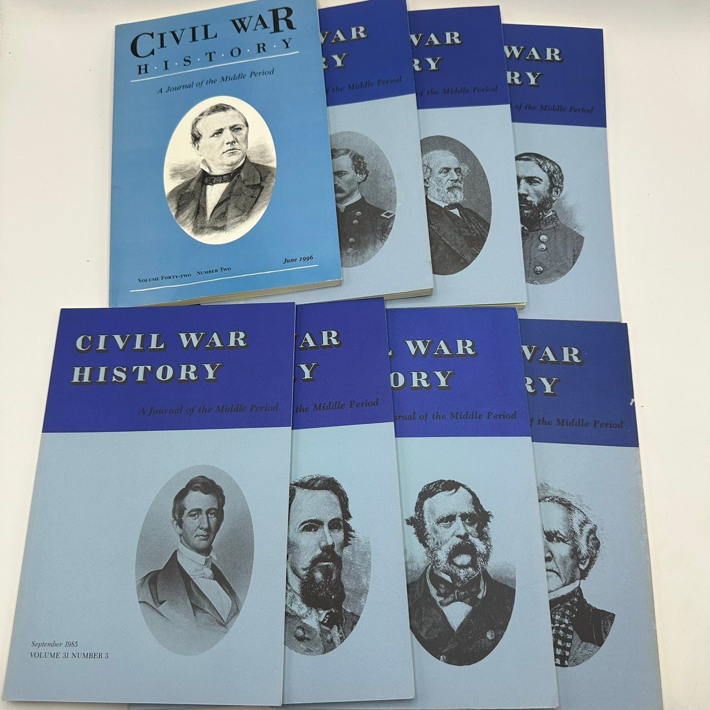 Civil War History Journal of the Middle Period Lot of 8 America Military Culture