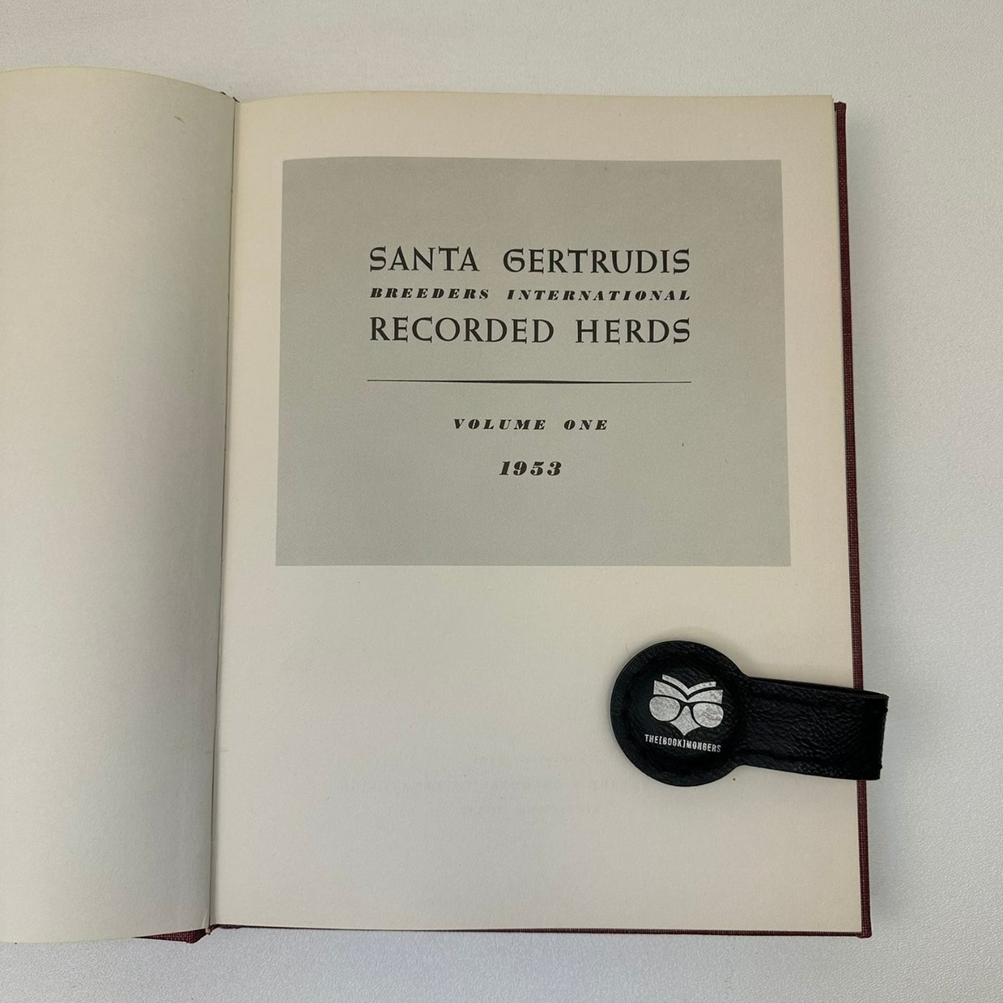 Santa Gertrudis Recorded Herds Vol 1 & 2 1953 1959 Cattle Breeding History