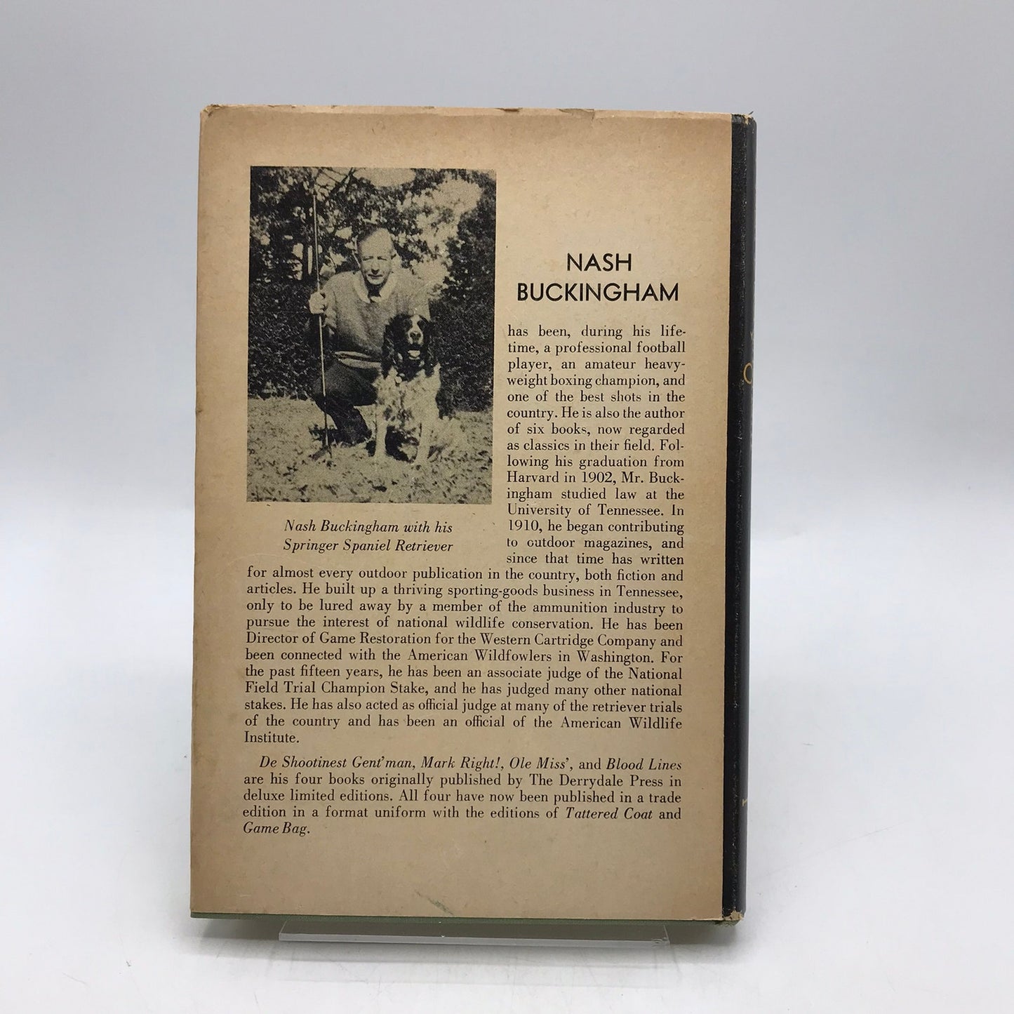 Blood Lines Tales of Shooting and Fishing Nash Buckingham Hunting Adventure 1947