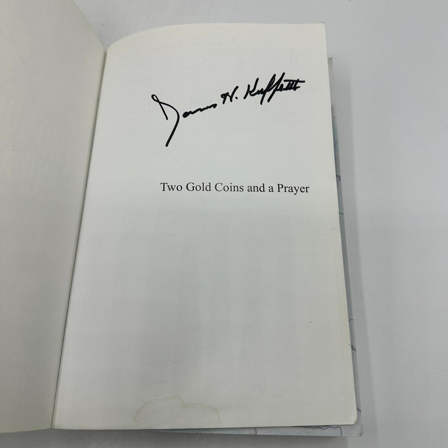Two Gold Coins and a Prayer James H Keeffe III SIGNED World War II WWII History