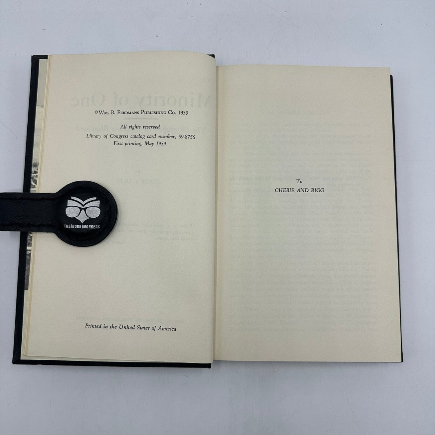 Minority of One Kilby 1959 First Printing Biography Jonathan Blanchard Eerdmans