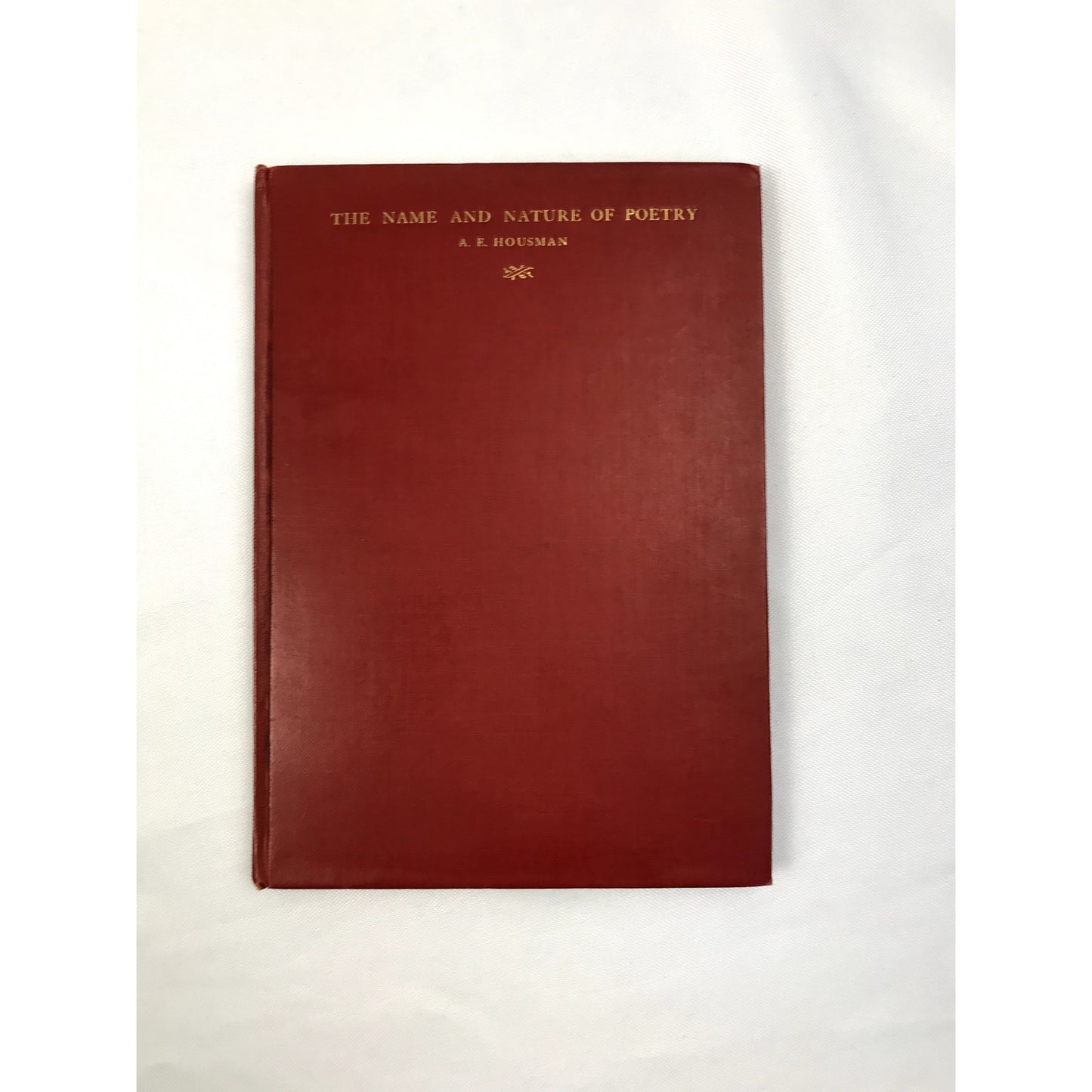 The Name and Nature of Poetry Red Hardcover Book by A. E. Housman 1933