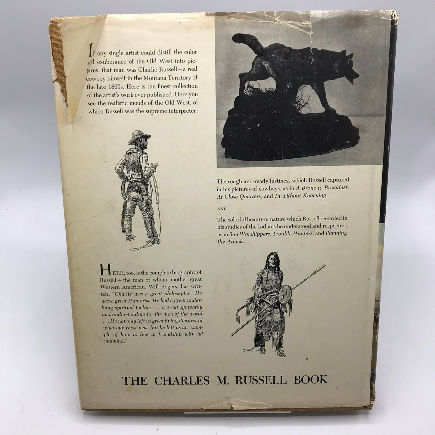 The Charles M. Russell Book Illustrated Hardcover by Harold McCracken 1957