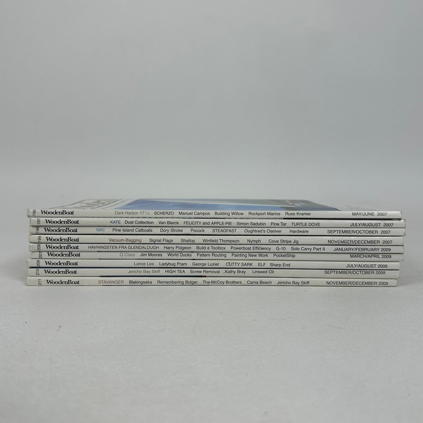 Wooden Boat Magazine Lot of 9 Issues Sailing Shipbuilding Nautical Maritime