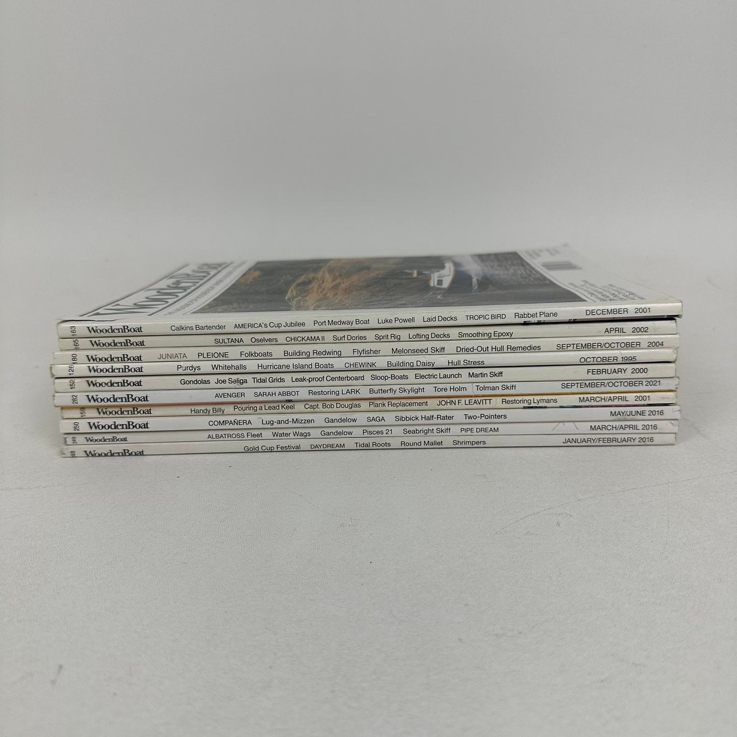 Wooden Boat Magazine Lot of 10 Issues Sailing Shipbuilding Nautical Maritime