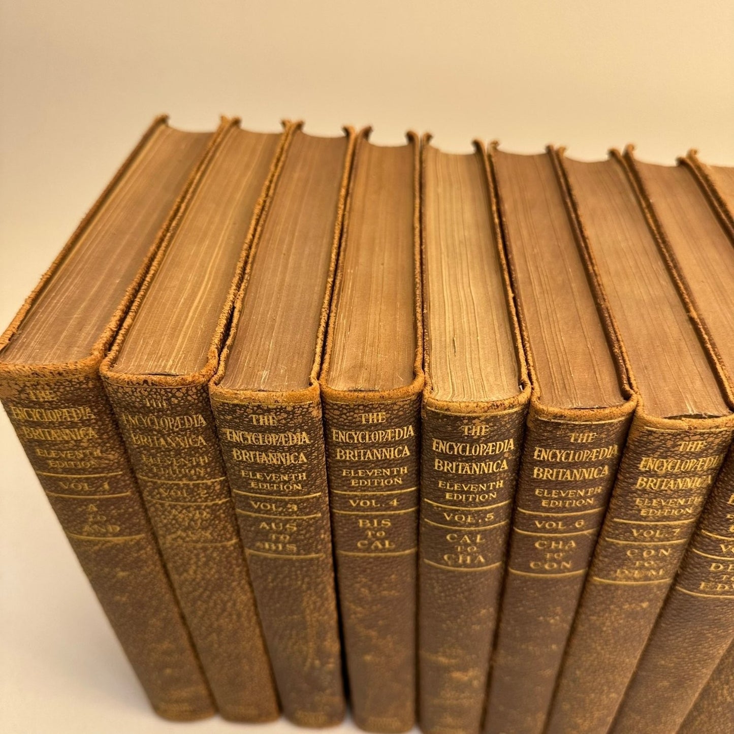 Encyclopaedia Britannica Eleventh Edition 29 Vol 1910 Leather Antique Reference