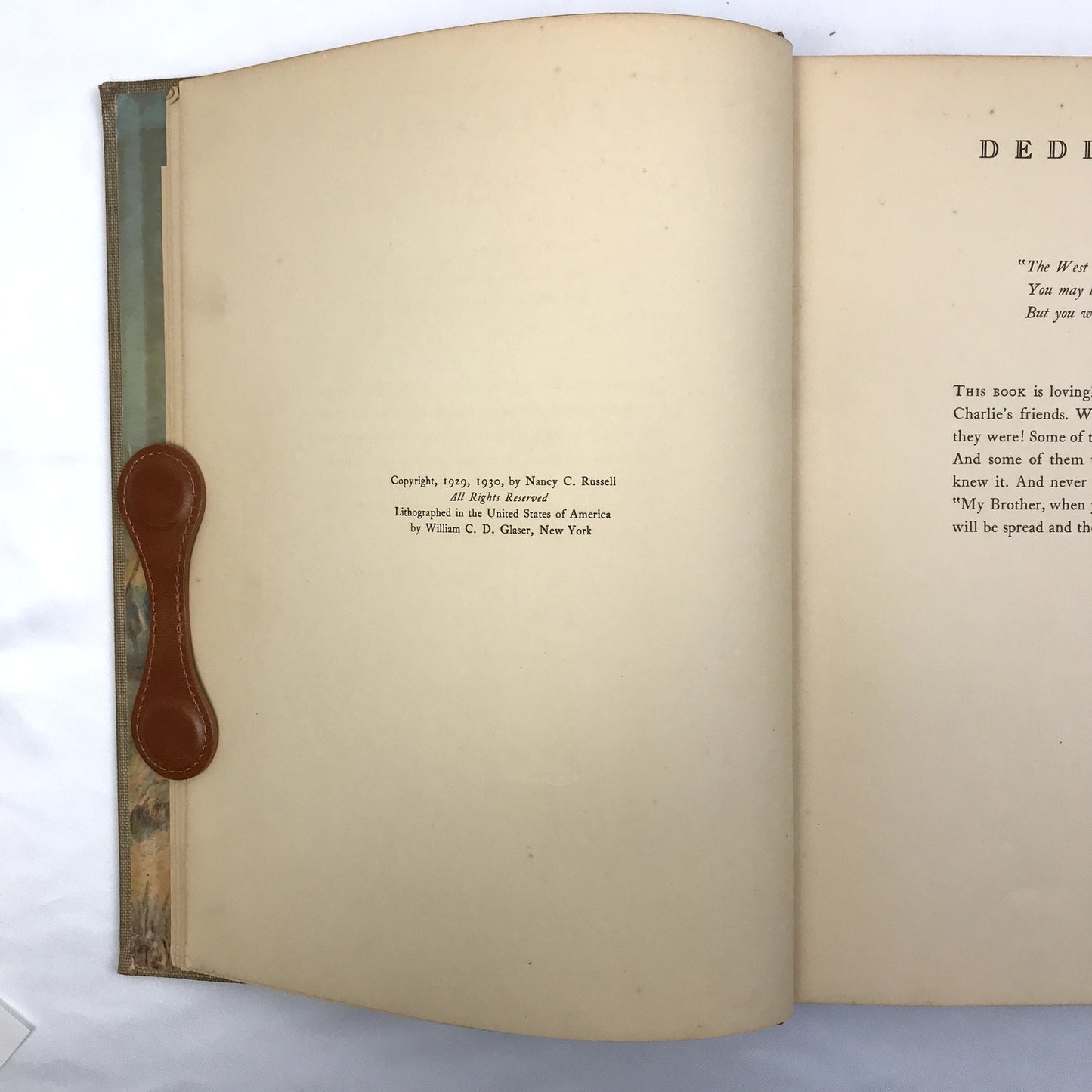 Good Medicine: Memories of the Real West Illustrated Book Charles M Russell 1930