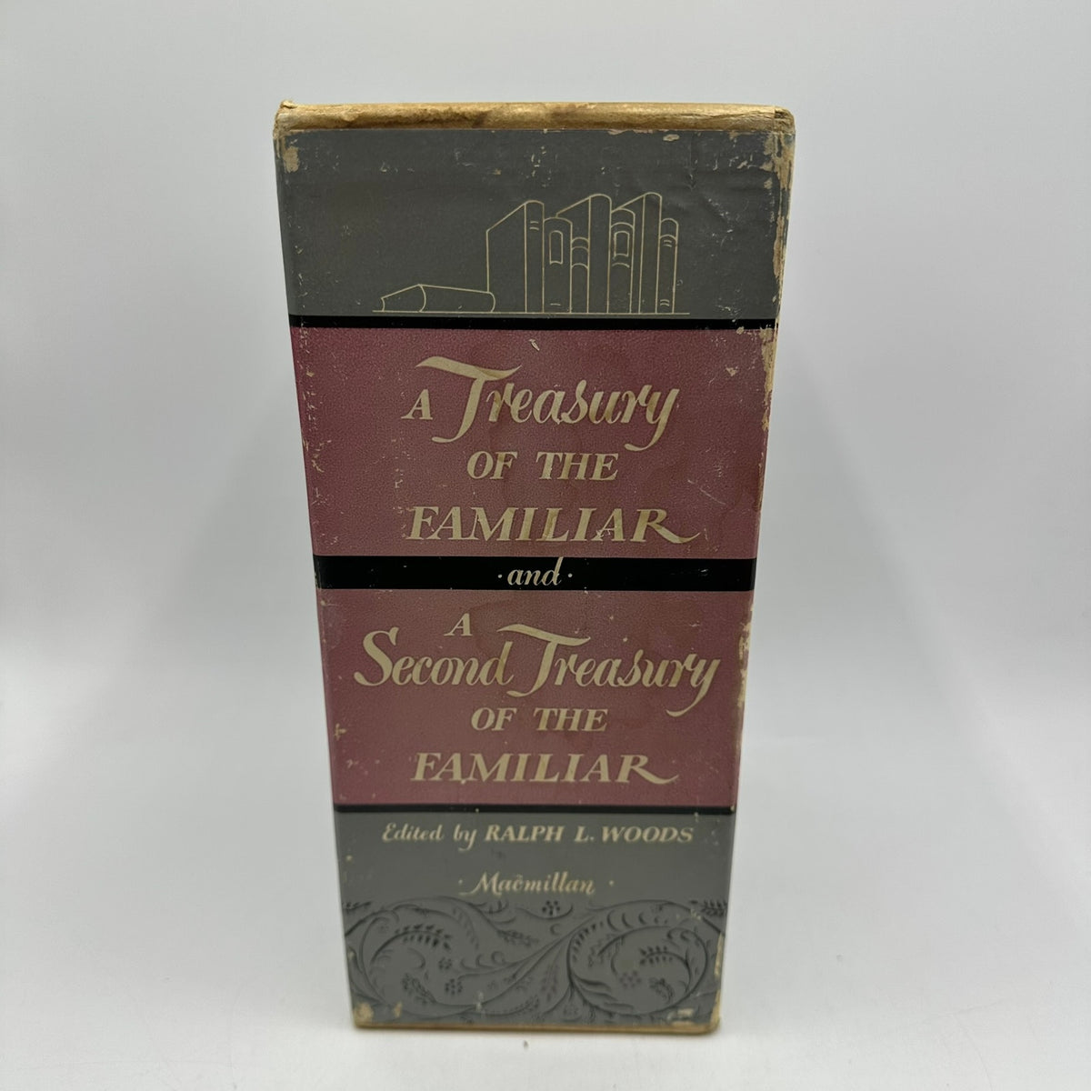 A Treasury of the Familiar Ralph L Woods Vol I & II Box Set Literature Fiction