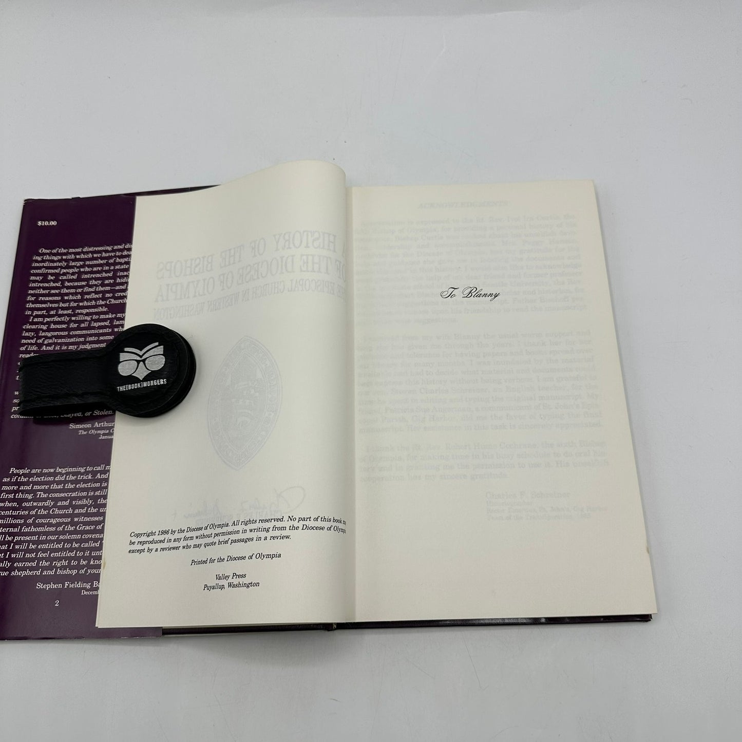A History of the Bishops of the Diocese of Olympia Charles F Schreiner SIGNED