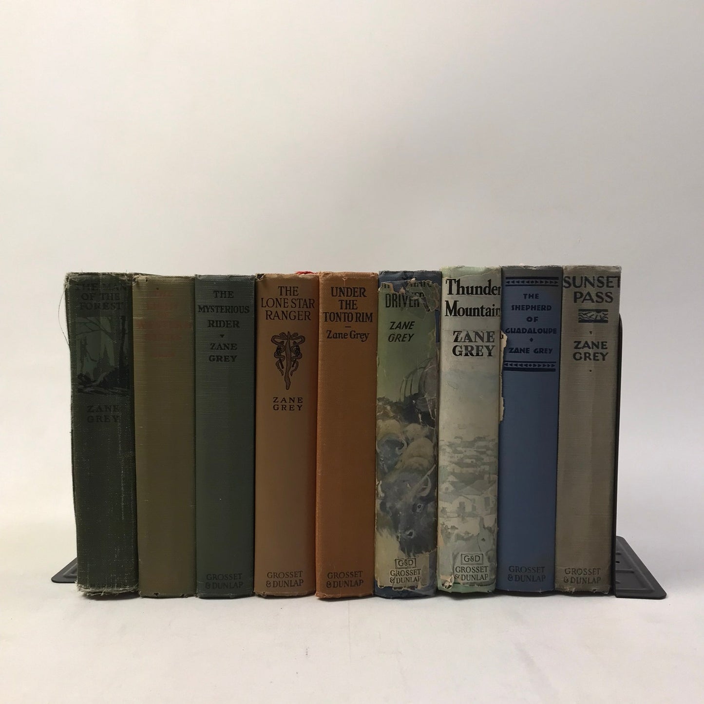 Zane Grey Western Action Adventure Cowboy Historical Suspenseful Novels Lot of 9